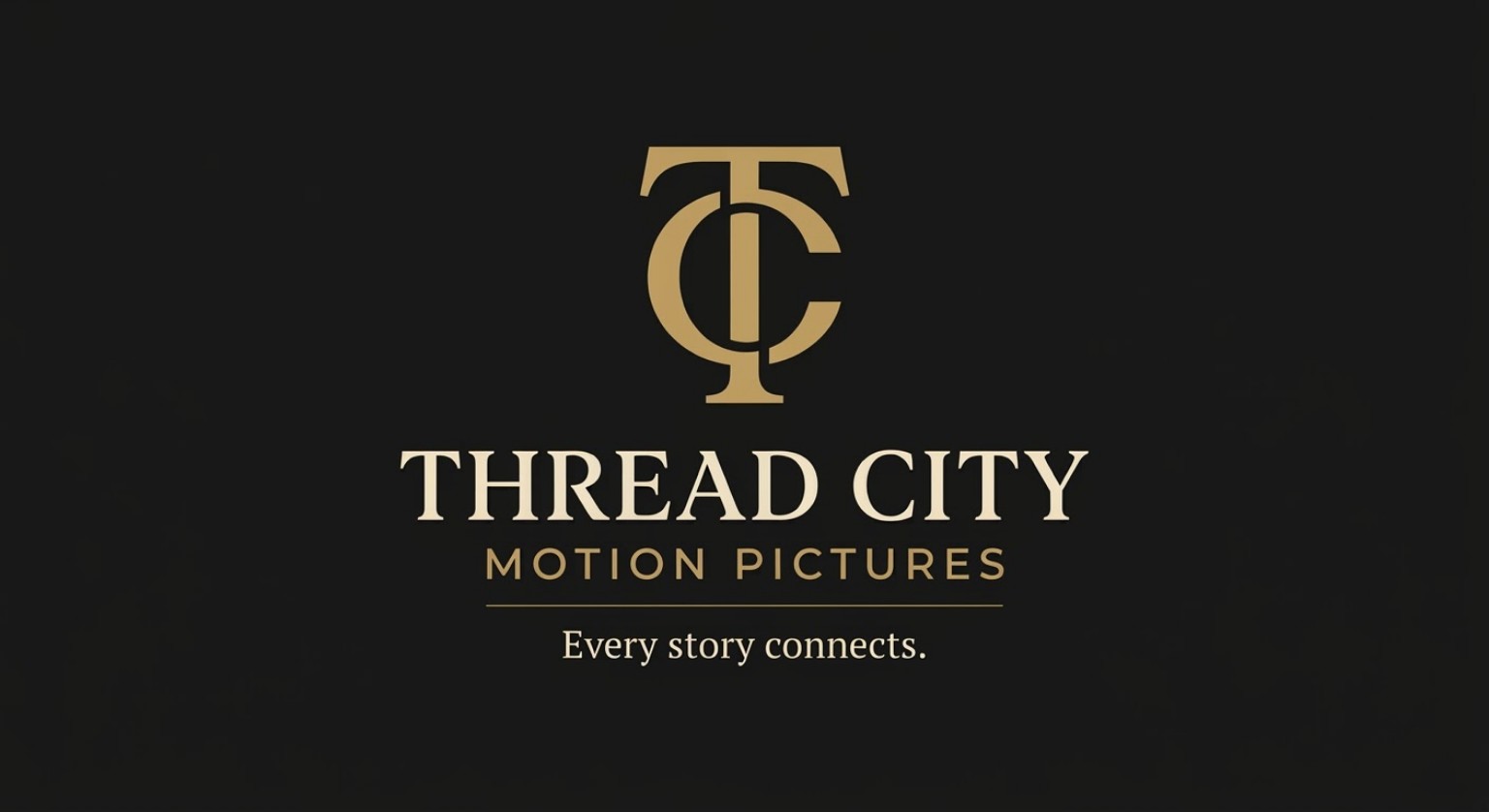 Thread City Motion Pictures full logo and tagline